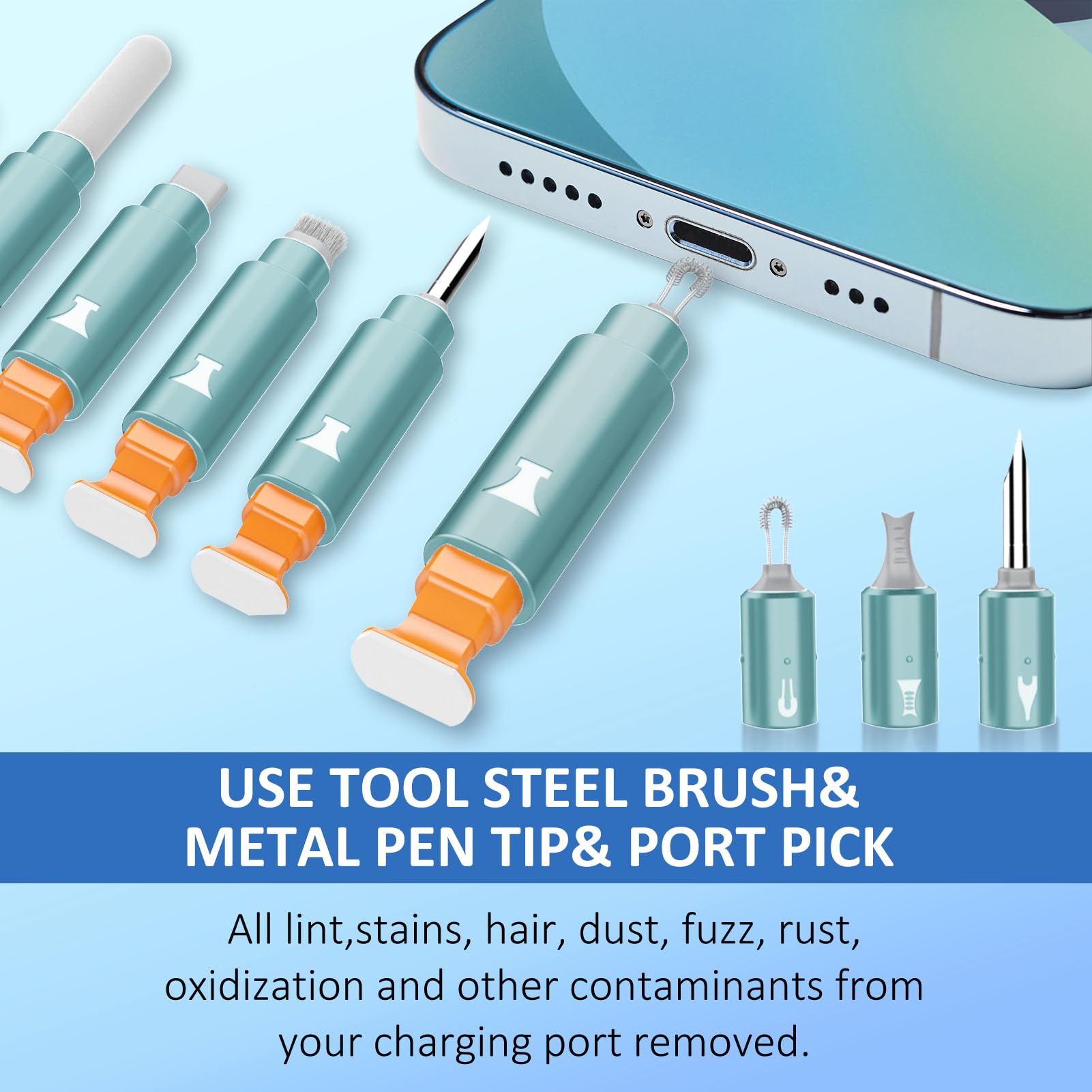 Ordilend iPhone Cleaning Kit for Charging Port, Cleaner Kit for A - Ordilend Official Product View 3