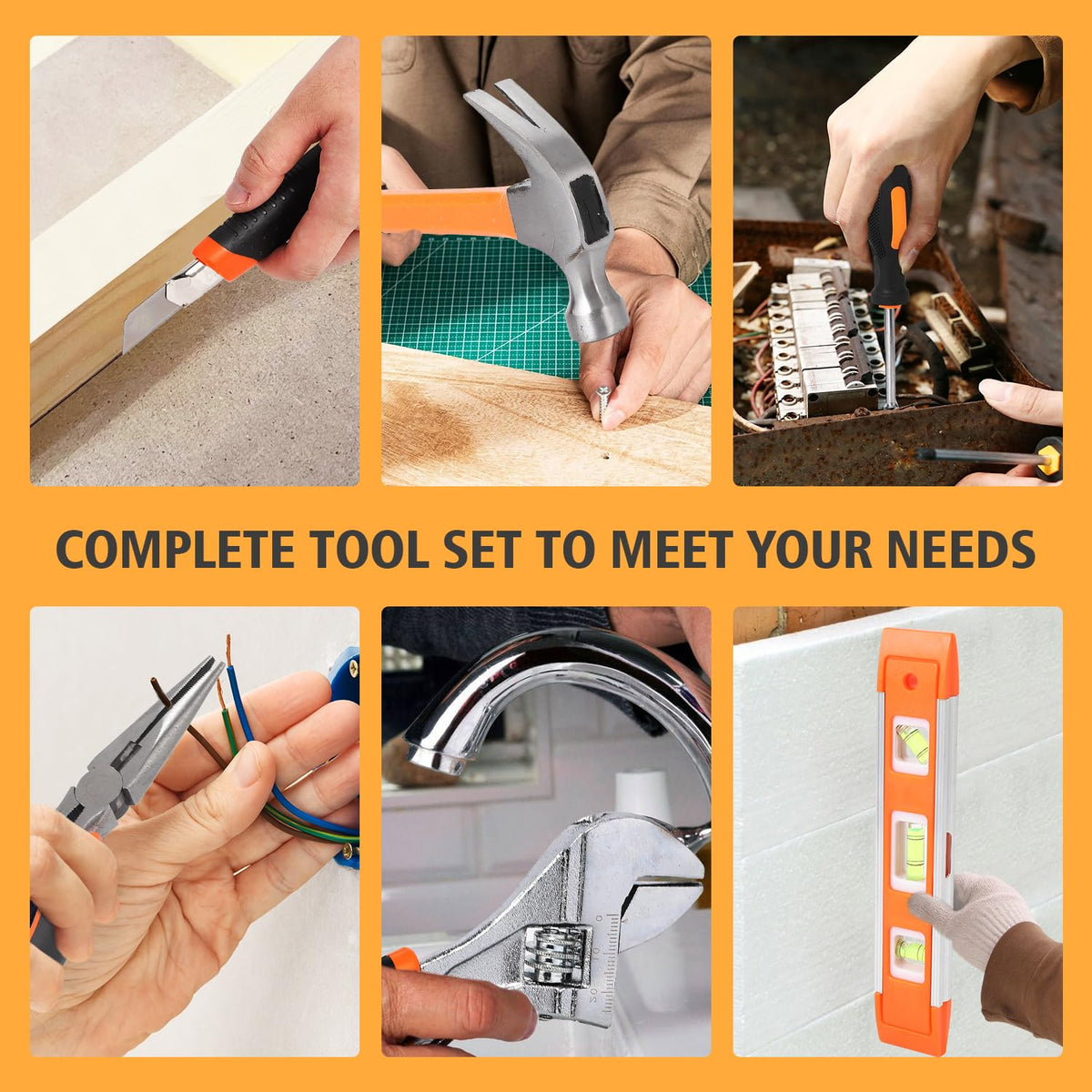 247PCS Tool Set with Case Household Tool Kit with Socket - Festisoul Official Imagery - 3
