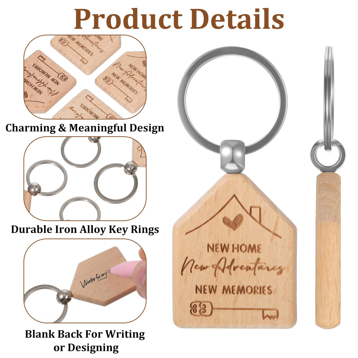 60 Pcs Welcome Home Keychain Bulk New Homeowner Gifts - xozeooeu Official Imagery - 4