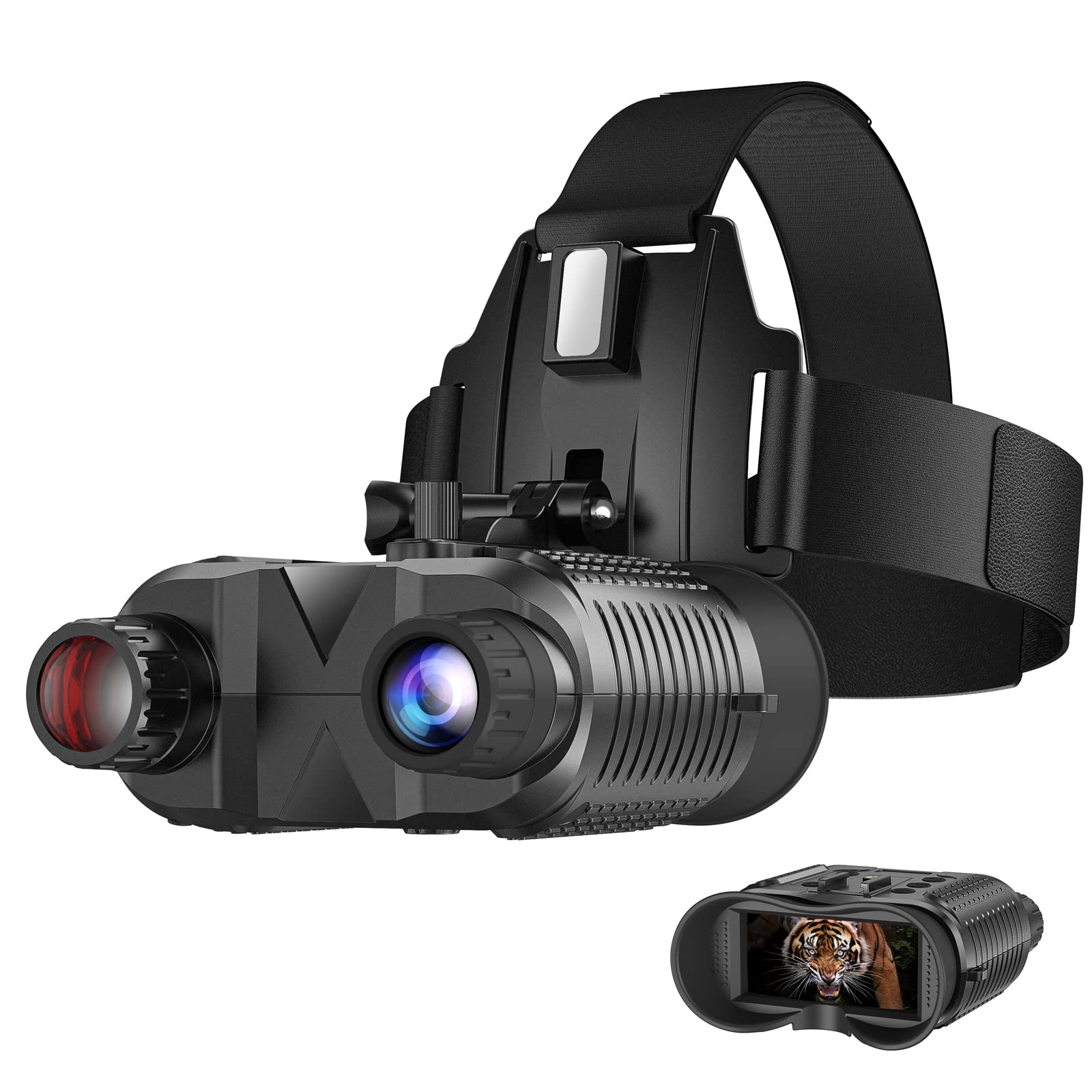 ArzzuNiu Head-Mounted Night Vision Goggles - Rechargeable Hands F by ArzzuNiu - Angle View 1