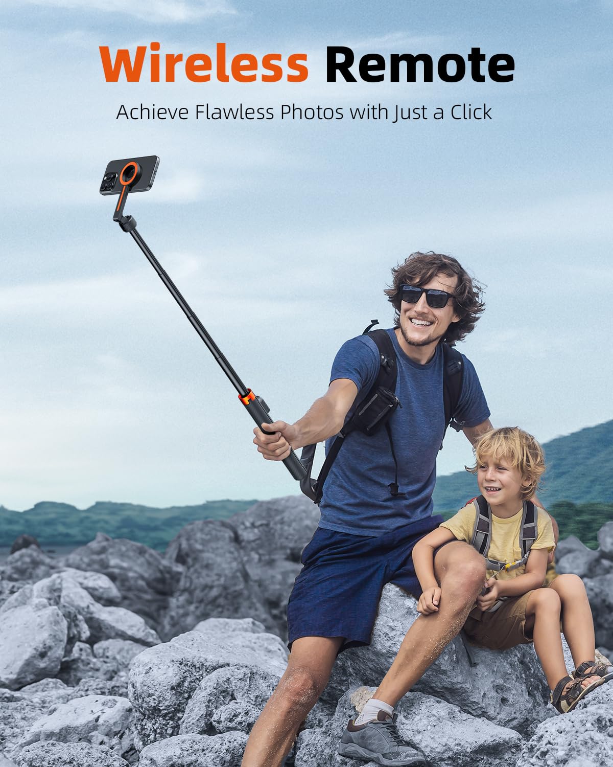 TODI 65 Magnetic Tripod for iPhone with Remote Selfie Stick - TODI Official Imagery - 6