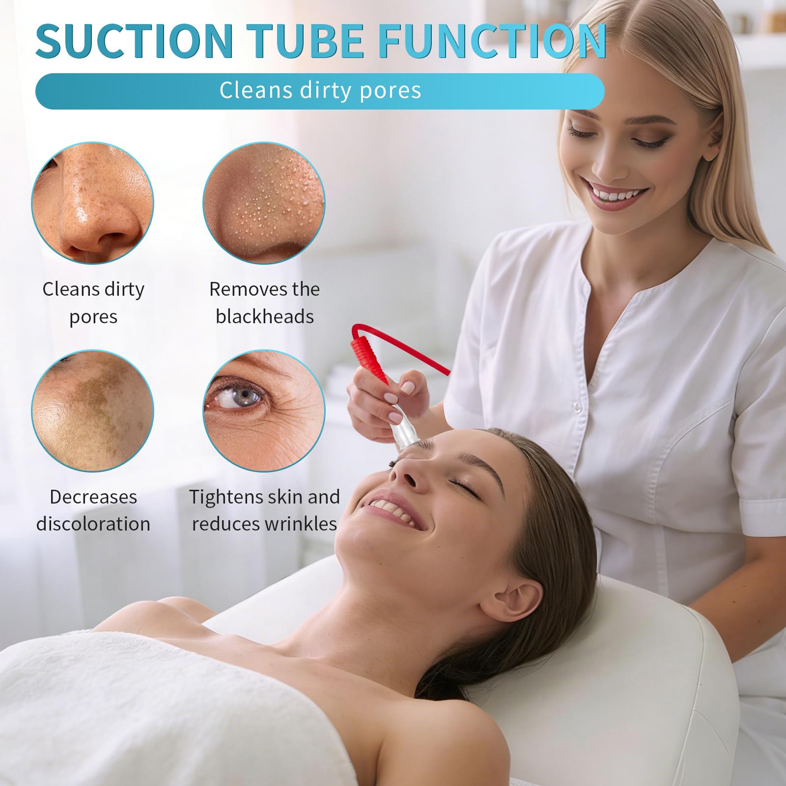 3 in 1 Diamond Microdermabrasion Machine, Professional - AIMENGXI