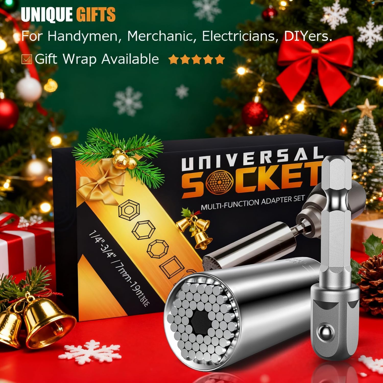 HANPURE Stocking Stuffers for Men Super Universal Socket Tools Gi - HANPURE Official Product View 3
