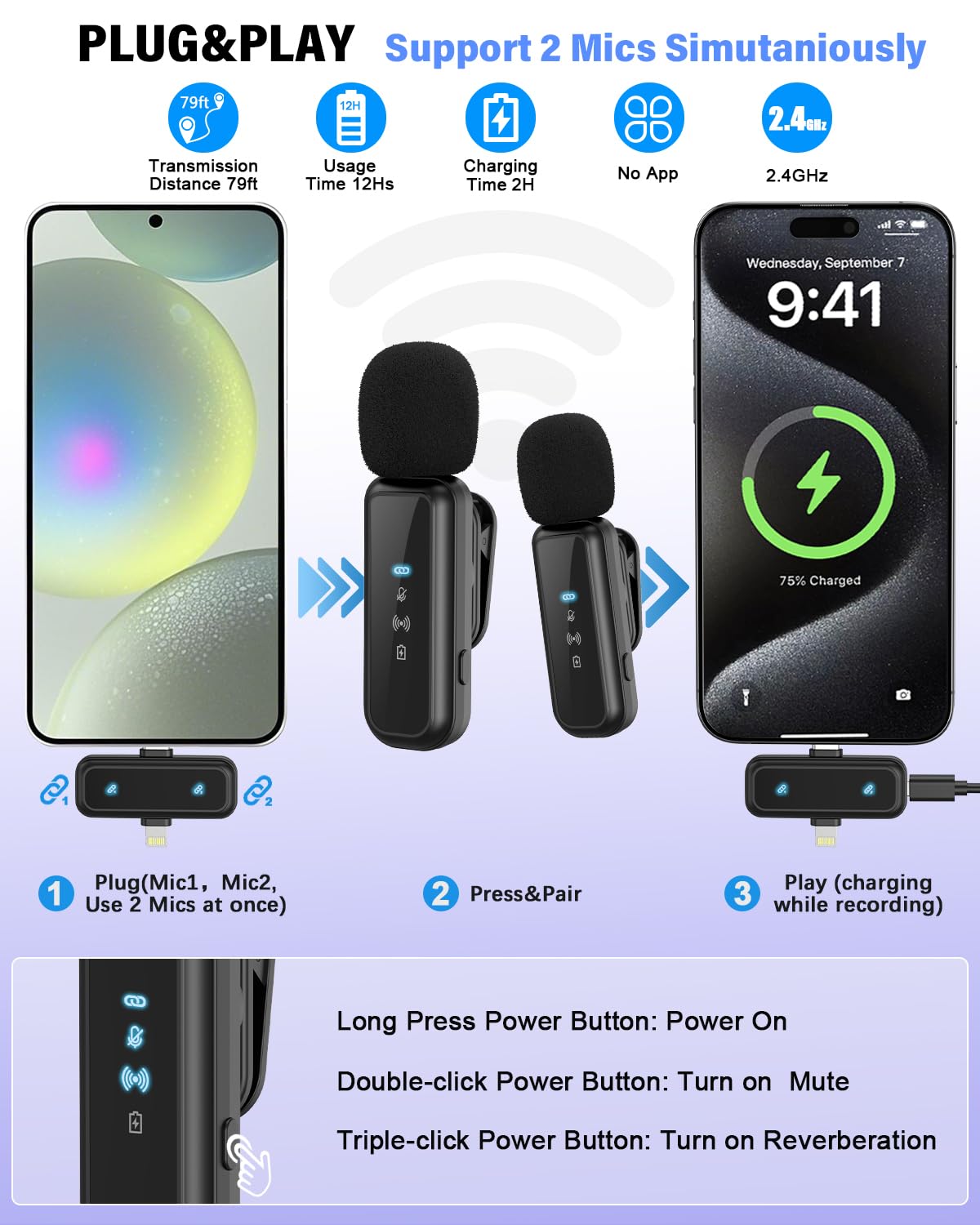 Vlogging Kit for iPhone Android YouTube Starter Kit with - Yeaki Official Imagery - 5