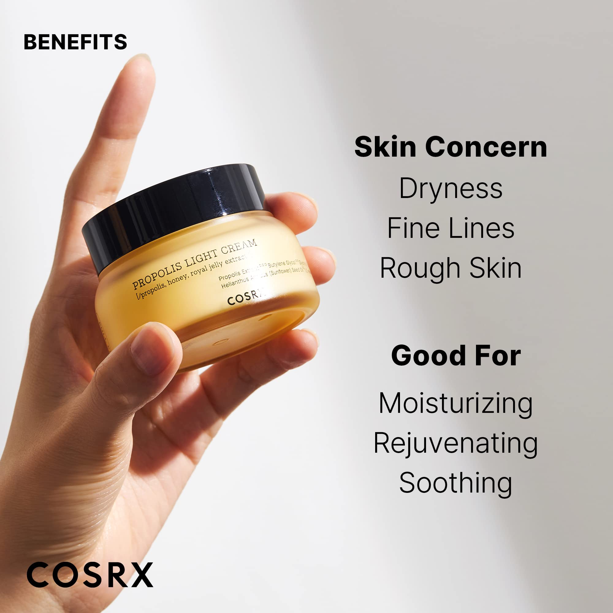 COSRX 64% Propolis Honey Lightweight Cream, Instant Golden Glow,2.19 fl.oz - COSRX Official Product View 6
