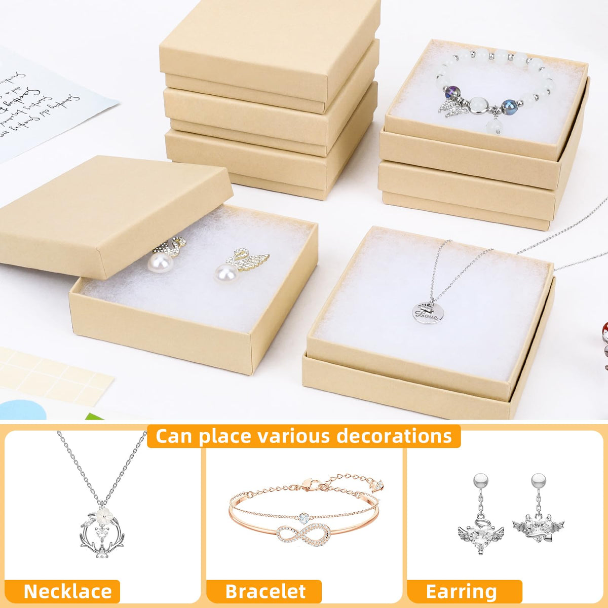 Jewelry Gift Boxes Cardboard Jewelry Boxes 40 Pack 3 5x3 5x1 - batifine Official Imagery - 5