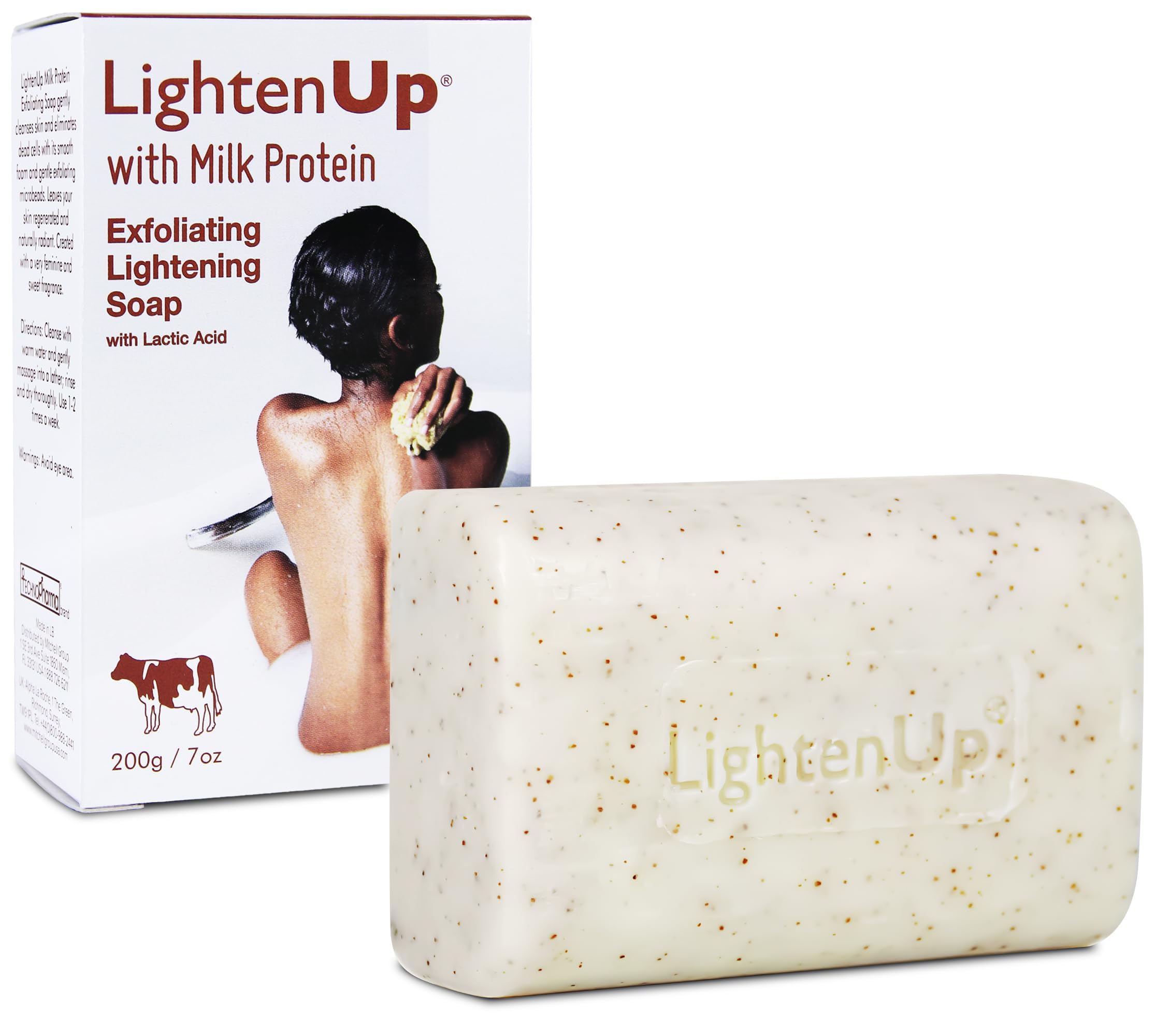 Lighten-Up Lactic Acid Exfoliating Soap, 7.7 oz / 200 g, - Product Imagery