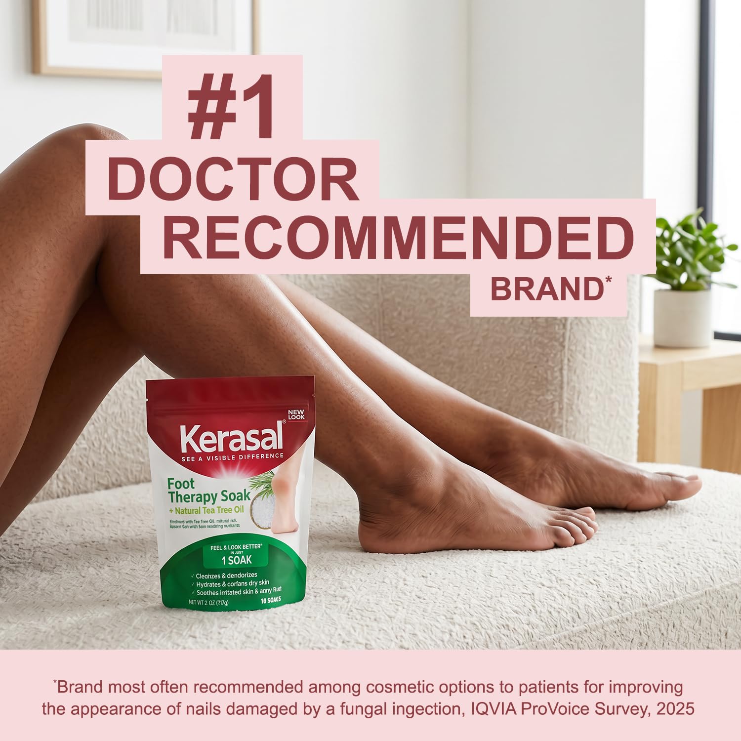 Kerasal Foot Therapy Soak with Epsom Salt & Tea Tree, 2 lb