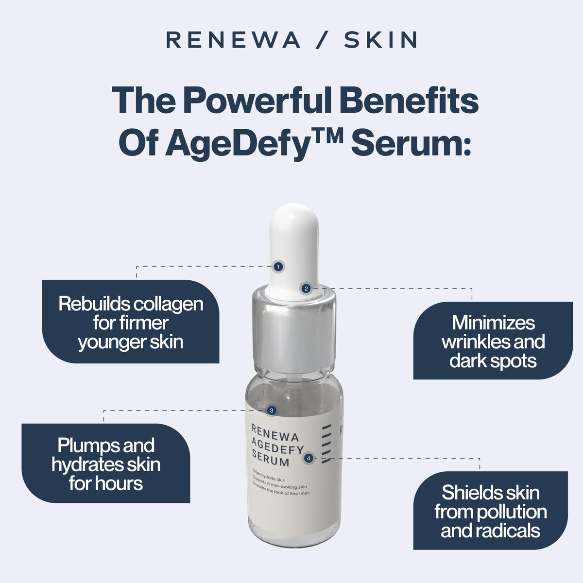RenewaSkin AgeDefy Niacinamide 5 Serum Lightweight Hydrating - Renewa Skin Official Imagery - 3