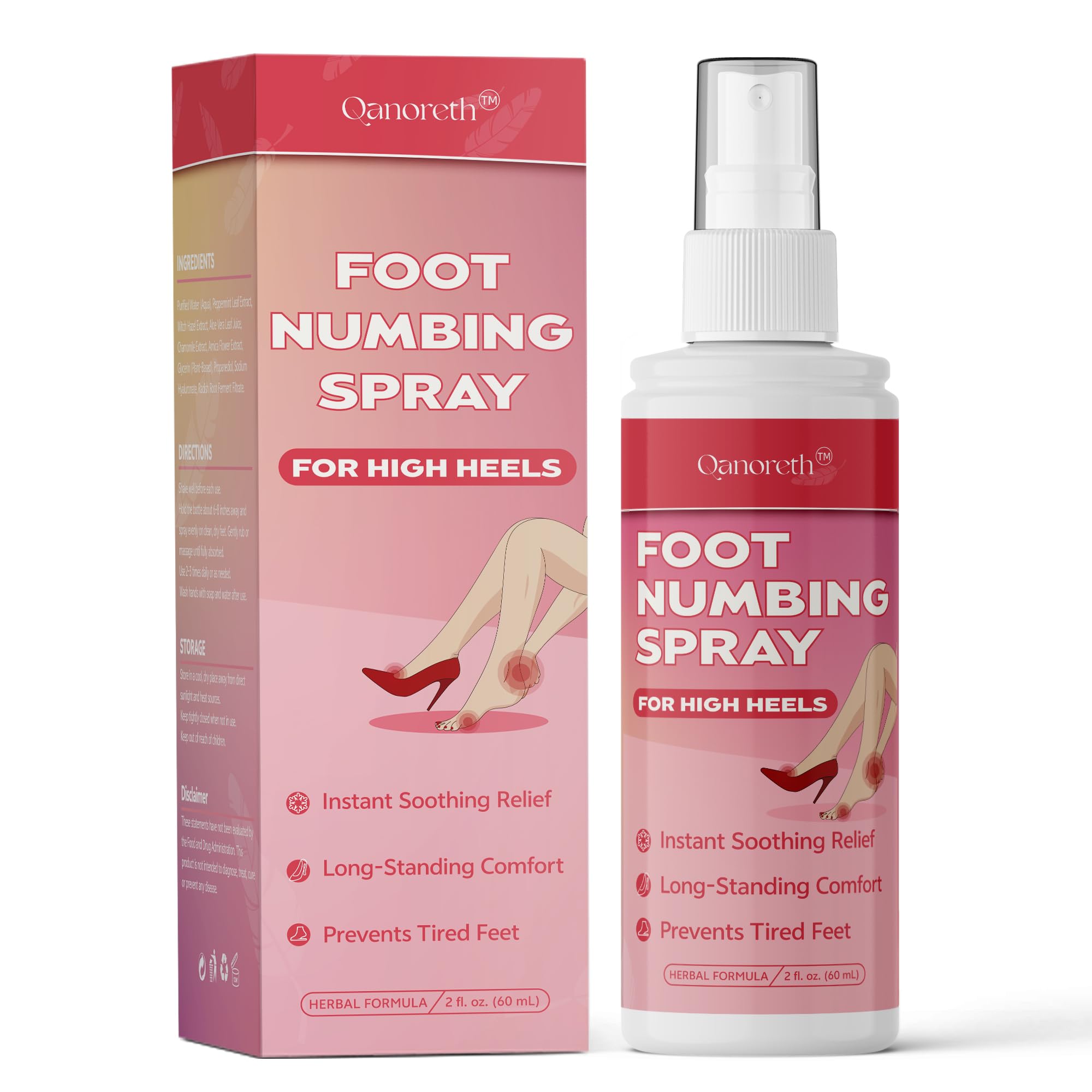 Foot Numbing Spray for High Heels – Qanoreth Cooling Relief