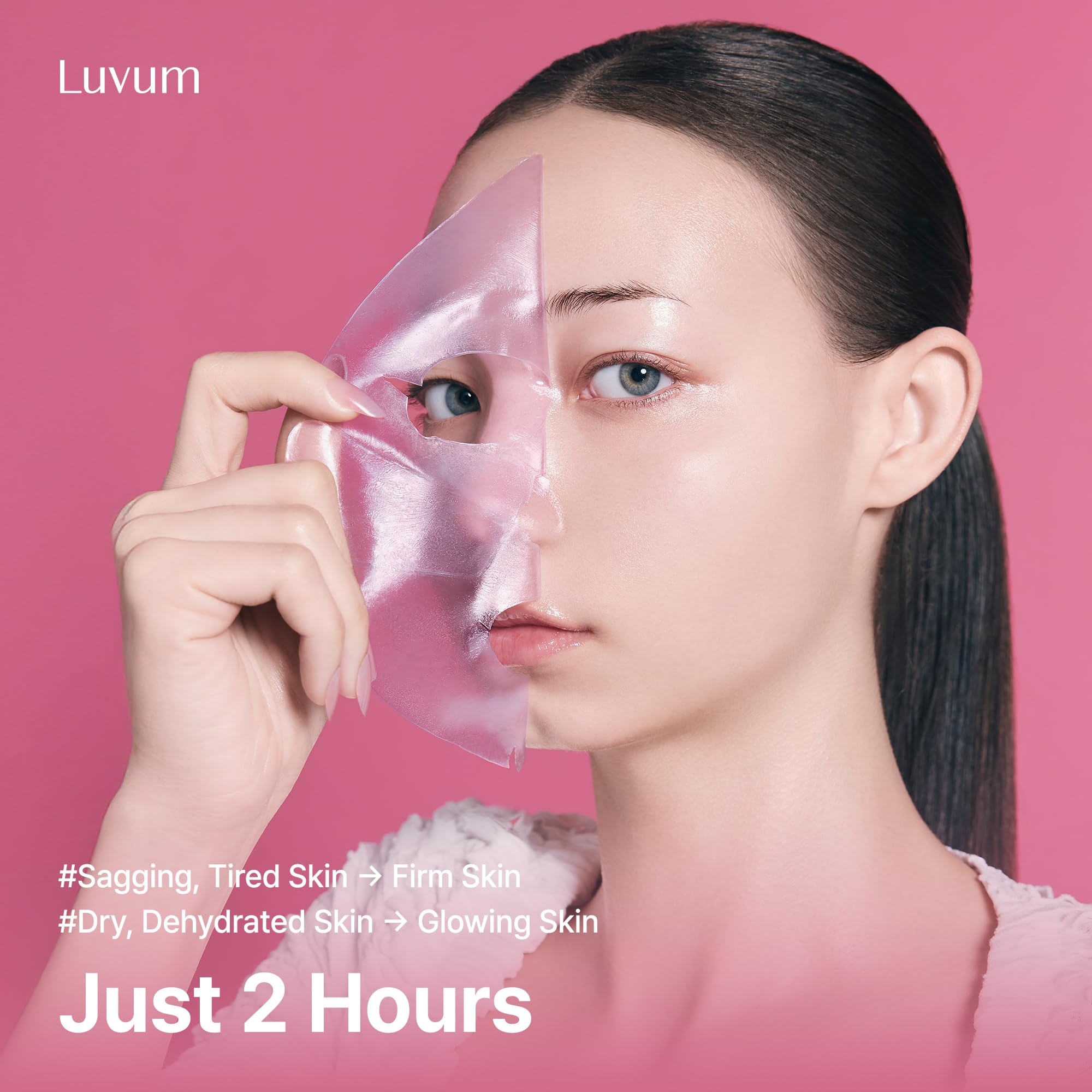 LUVUM Slow Aging Phyto Collagen Gel Mask, Collagen, Overnight Hydrogel Mask, 4+1 Pack - LUVUM Official Product View 7