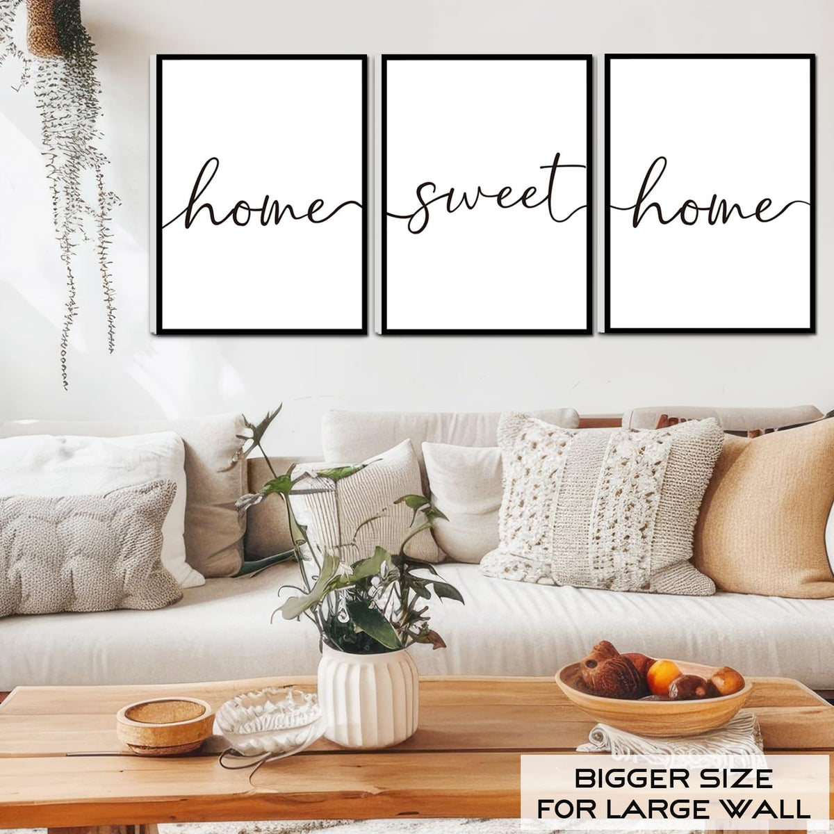 FRAMED Home Sweet Home Wall Art Modern Home Sweet Home Sign - WALTSOM Official Imagery - 4
