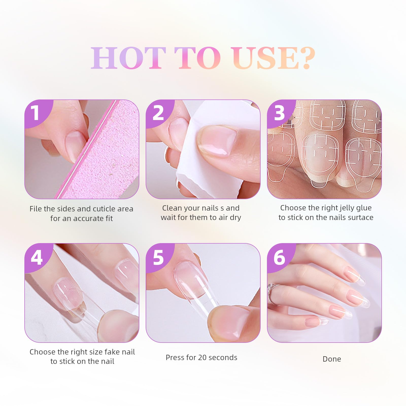 Short Pink Press on Nails Bat Spider Web Cute Halloween Fake Nail for Women