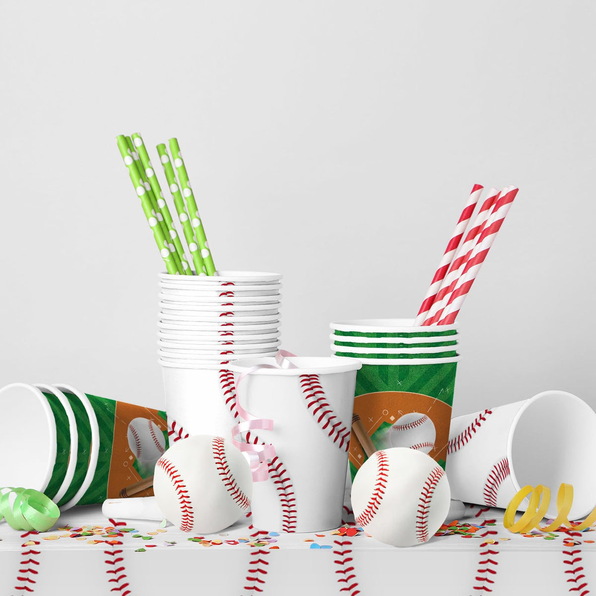 Baseball Party Supplies Kit for 24 - Gatherfun Official Imagery - 7