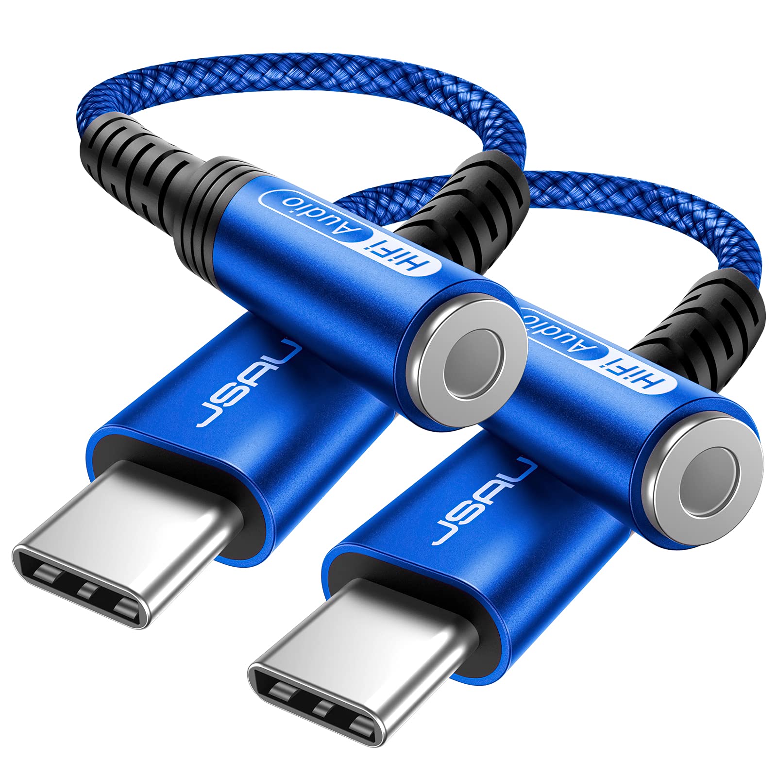 JSAUX USB C to 3.5mm AUX Audio Adapter for iPhone 17/15, Galaxy S by JSAUX - Angle View 10