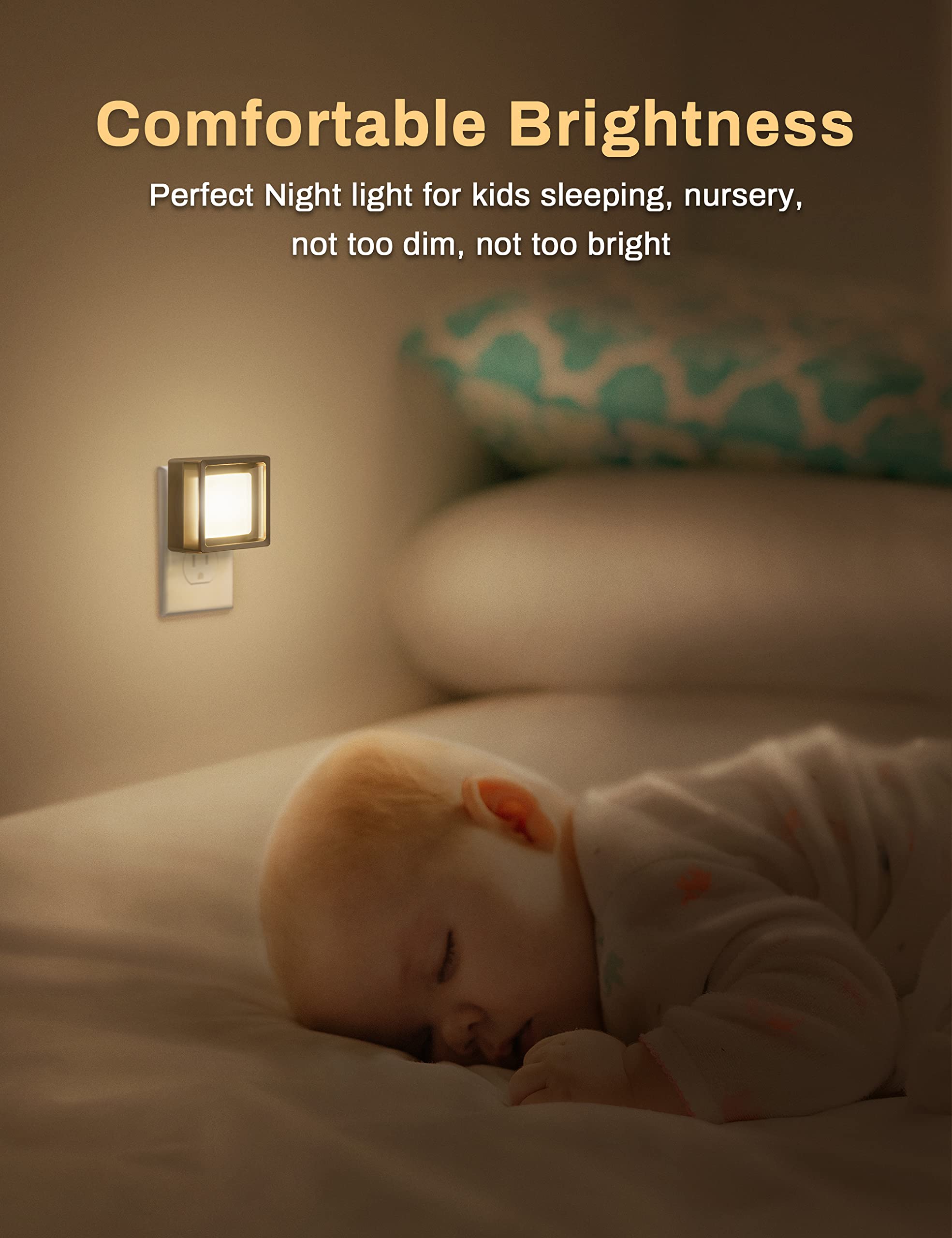 DORESshop LED Night Light,Night Lights Plug Into Wall  ,3000K - DORESshop Official Product View 7