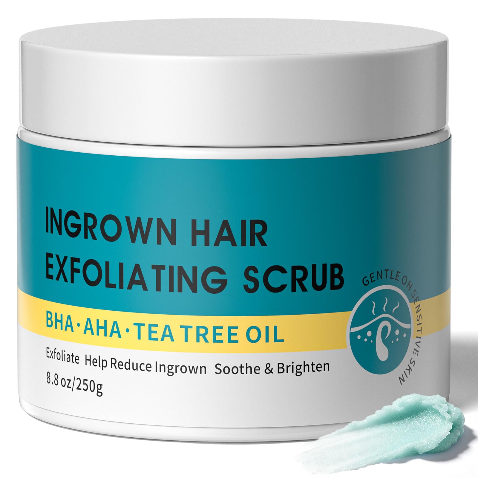 SHVYOG Ingrown Hair Exfoliating Scrub with AHA+BHA, Gentle KP Bump Eraser Body - SHVYOG Official Product View 2