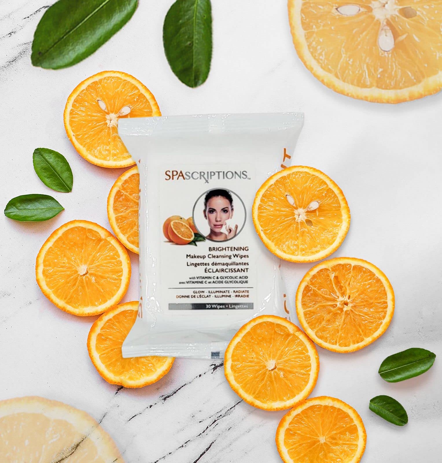 SpaScriptions Makeup Cleansing Wipes 30 CT, Variety 4 pack,02786 - Global Beauty Care