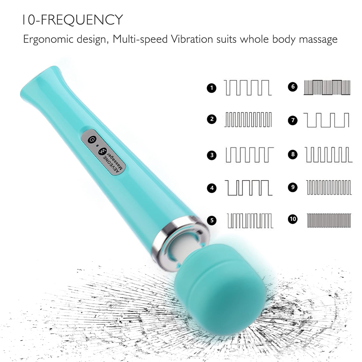 AEVEONE Wired Powerful Handheld Electric Massager with - AEVEONE Official Imagery - 4