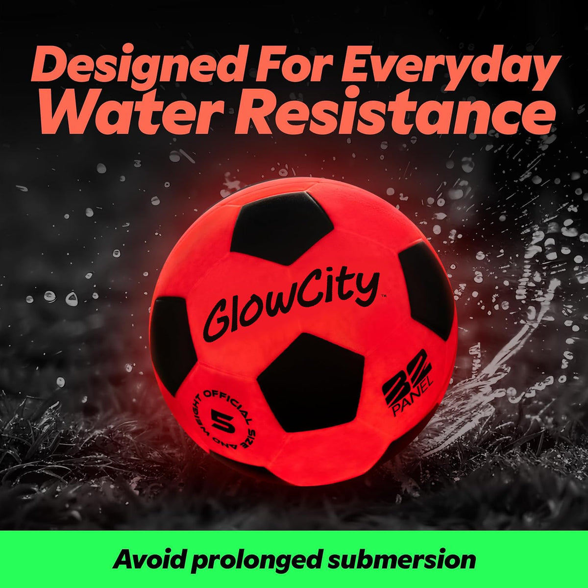 GlowCity Glow in The Dark Soccer Ball - GlowCity Official Imagery - 4