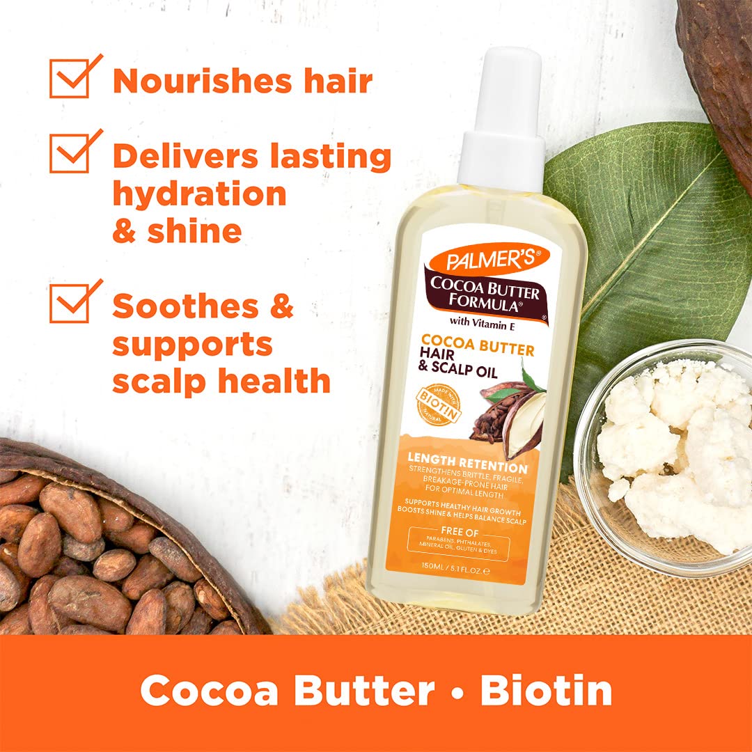Palmer's Cocoa Butter & Biotin Length Retention Hair and Scalp Oil - Palmer's Official Product View 5