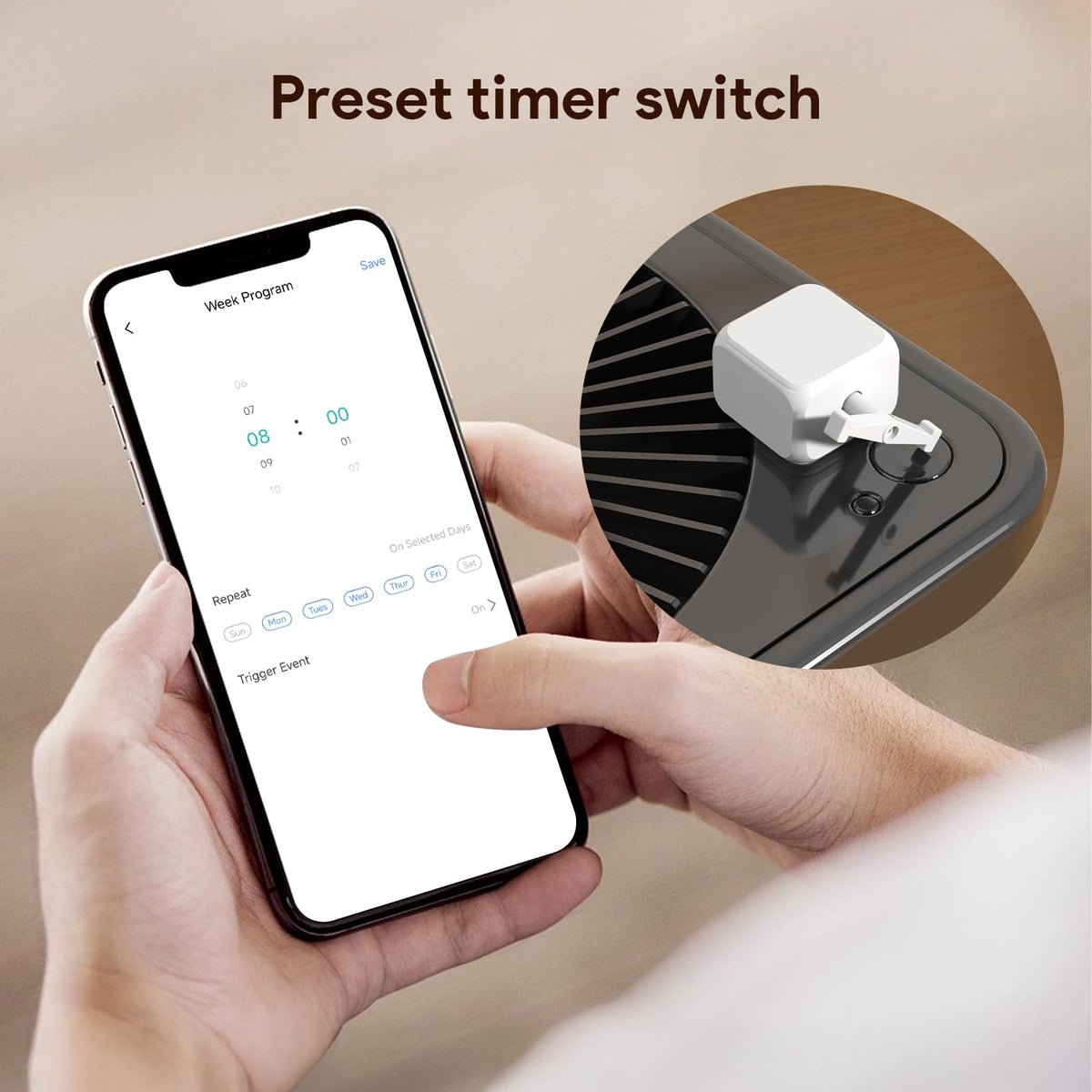 Fingerbot Switch Bluetooth Rechargeable Smart Light Switch - ORYZIC Official Imagery - 6