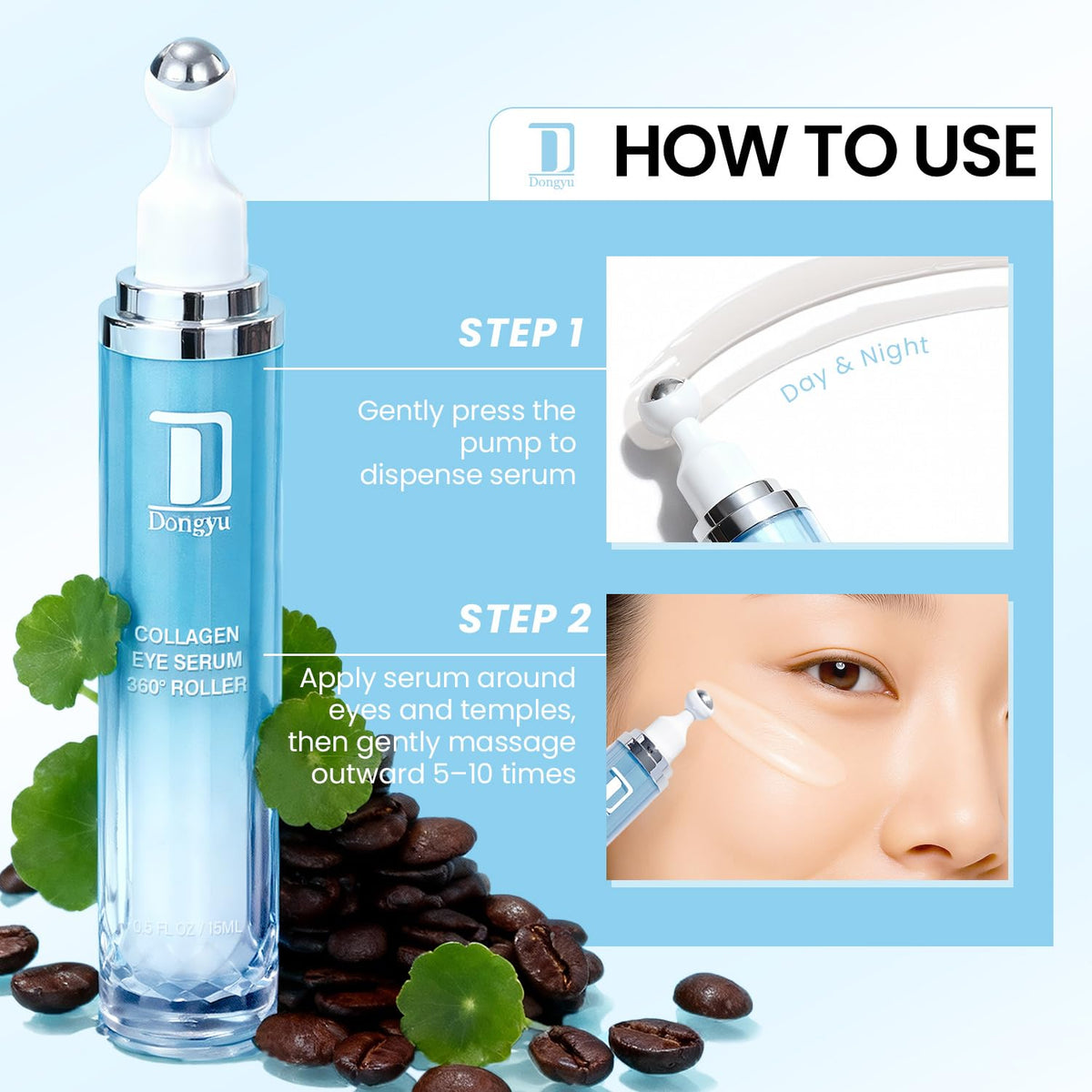 Dongyu Caffeine Under Eye Cream Anti Aging Firming Collagen - Dongyu Official Product Imagery - 7