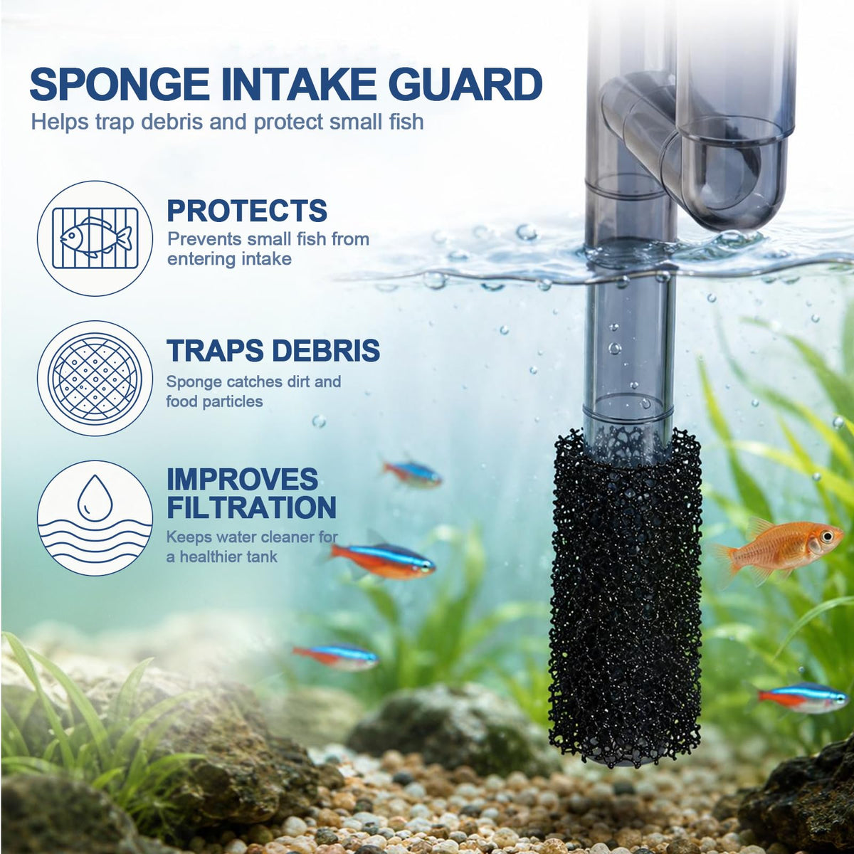 Hang on Back Aquarium Filter Aquarium Filter Quiet for 5 20 - QiQiWader Official Imagery - 8