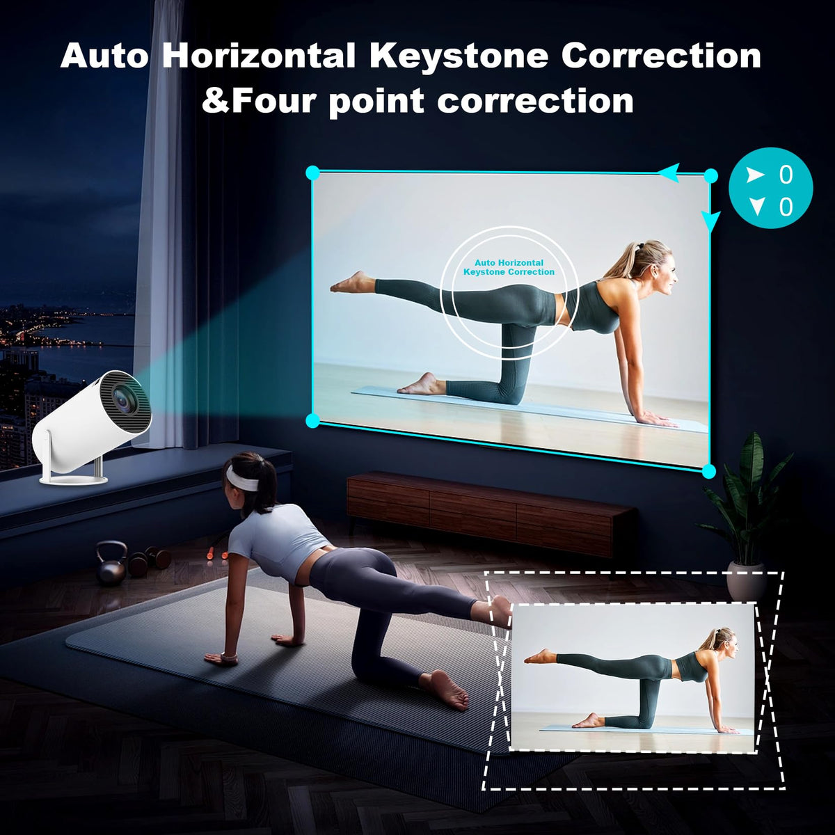 Mini Projector Portable Projector with Dual Band WIFI and - ENUOSUMA Official Imagery - 7