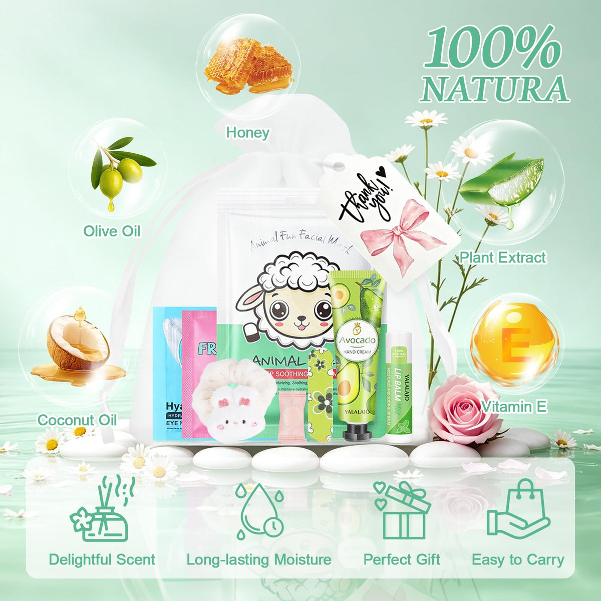 160 Pcs Bulk Gifts For Women Spa Party Supplies Include Face - YUEONEWIN Official Imagery - 5