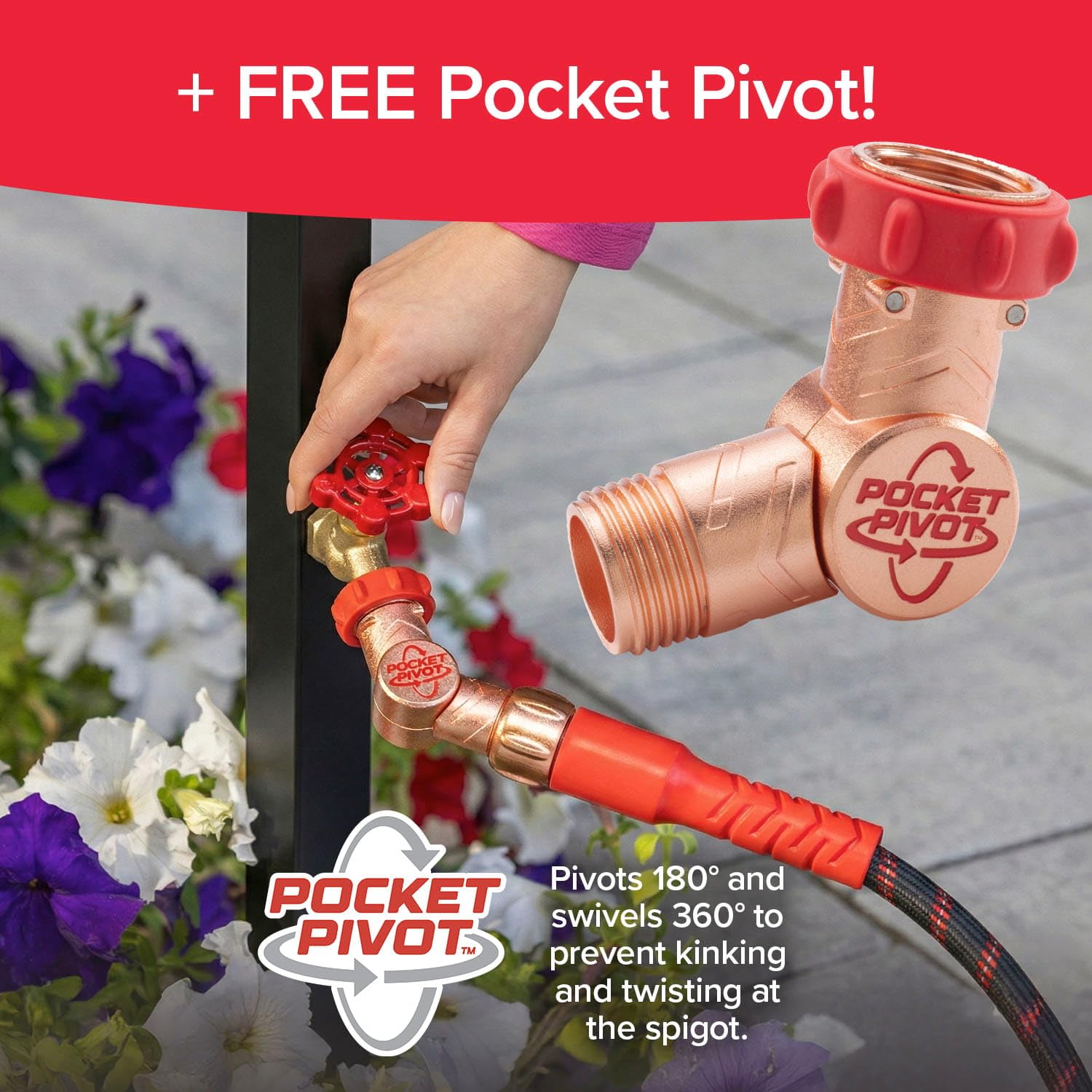 Pocket Hose Ballistic 100 FT Expandable Garden Hose, No-Kink, As - Pocket Hose Official Product View 8
