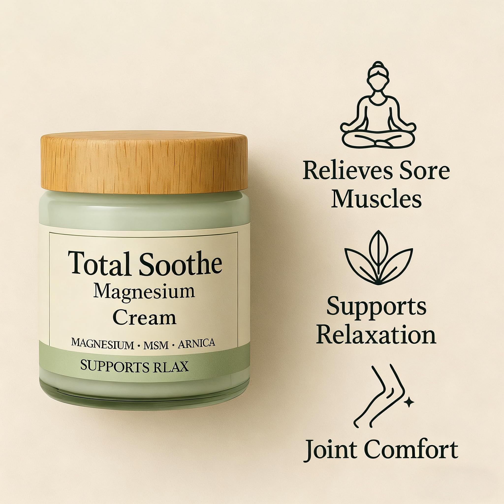 KBSBUBB TotalRelief Magnesium Cream – Joint & Muscle Relief