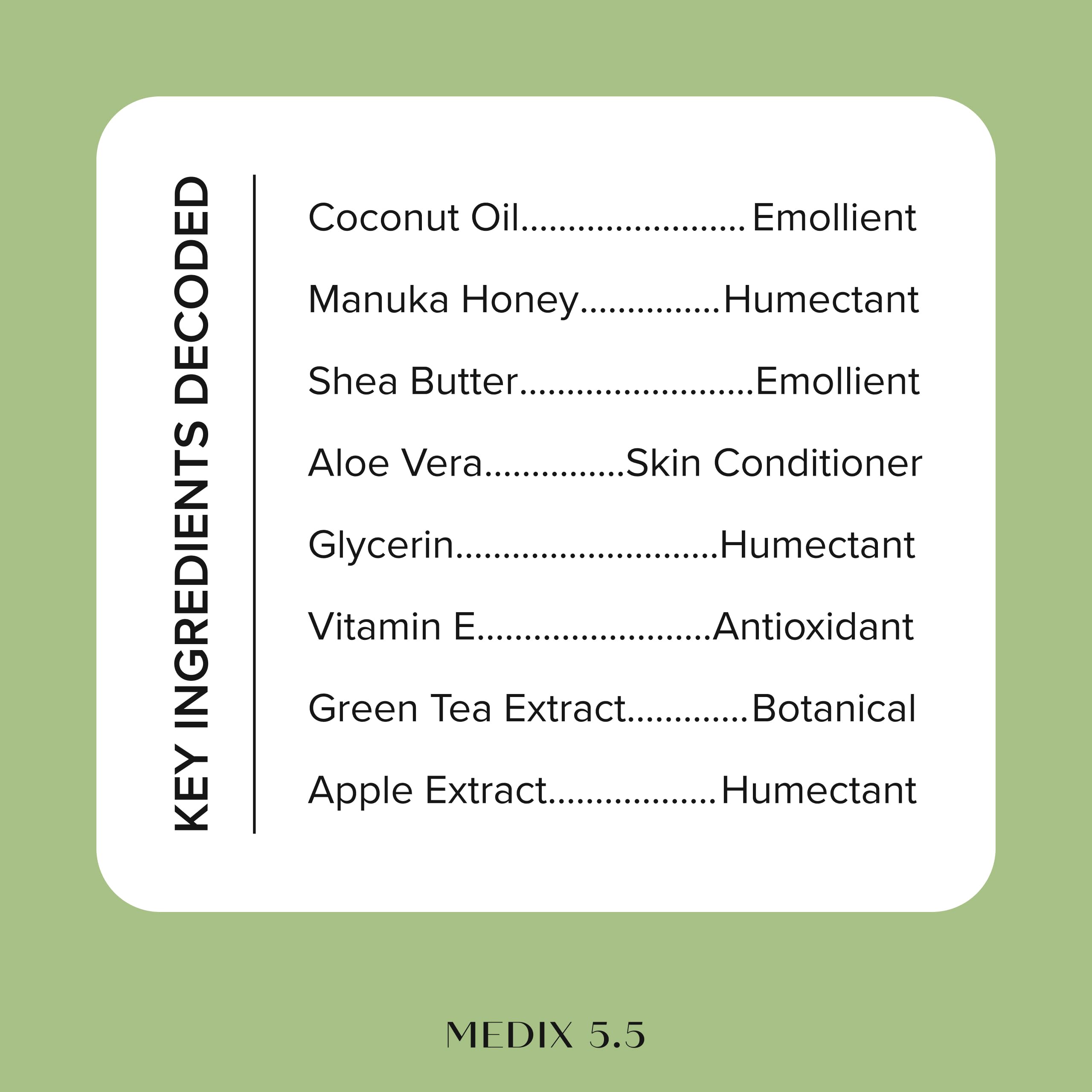 Medix 5.5 Men & Women Coconut Body Lotion + Manuka Honey Cream | Natural Coconut Oil Lotion | Moisturizer Cream Body Butter Skin Care Balm | Stretch Marks, Cellulite, & Dry Skin |15 Fl Oz - Medix 5.5 Official Product View 5
