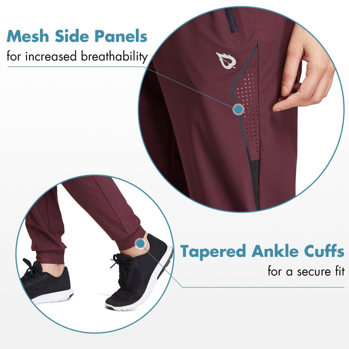 baleaf Women s Joggers Hiking Pants with Zipper Pockets - baleaf Official Imagery - 7