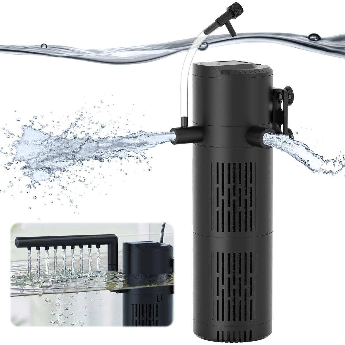 Aquarium Filter for 60 100 Gallon Tanks Internal Fish Tank - Devopet Official Imagery - 1