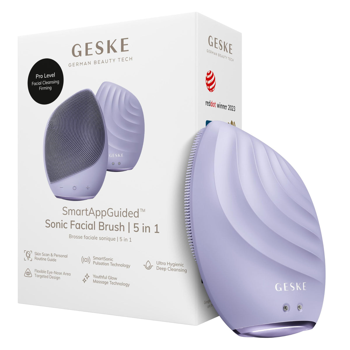 GESKE SmartAppGuided Sonic Facial Brush 5 in 1 - GESKE Official Imagery - 1