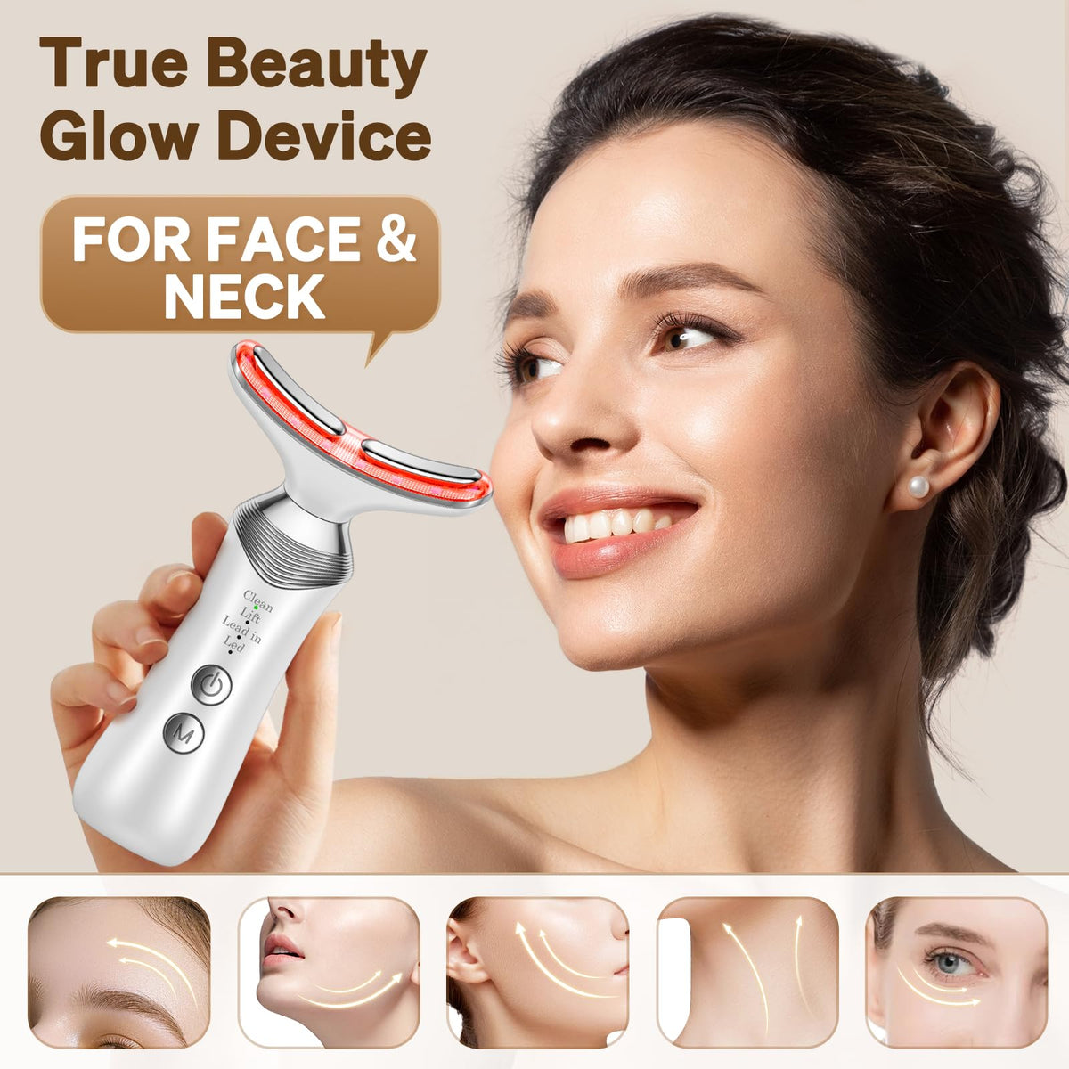 Beauty Massager for Face and Neck 7 in 1 Beauty Glow Facial - YUMAID Official Imagery - 5