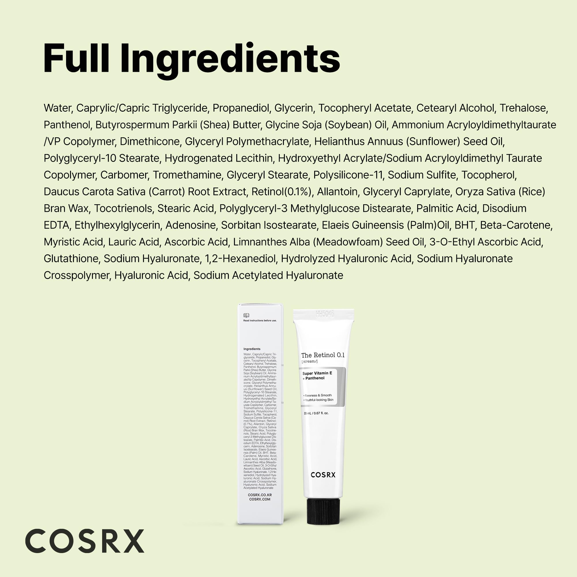 COSRX Retinol 0.1% Cream, Anti - Aging Eye & Neck Cream - COSRX Official Product View 10
