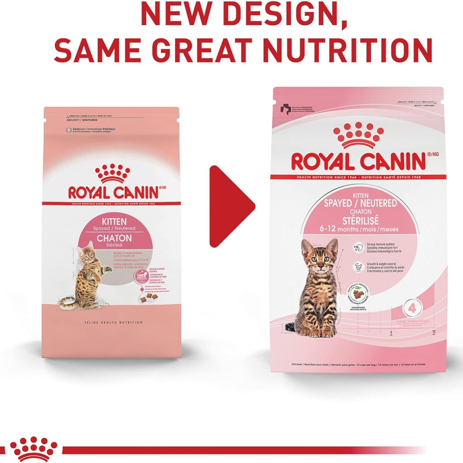 Elefair Royal Canin feline health kitten dry cat food in 2.5 lb bag, specially formulated for spayed or neutered cats.