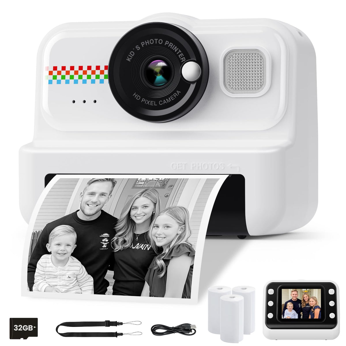 HiMont Kids Instant Print Camera 1080P HD Kids Camera - HiMont Official Imagery - 2