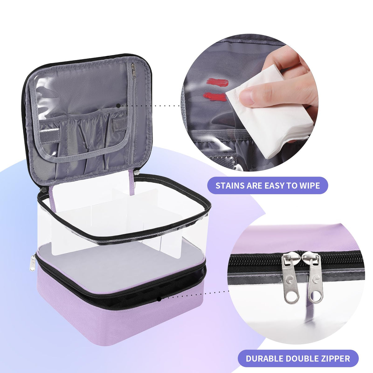 Clear Nail Polish Organizer Double layer Nail Polish Holds - Beloving Official Imagery - 7