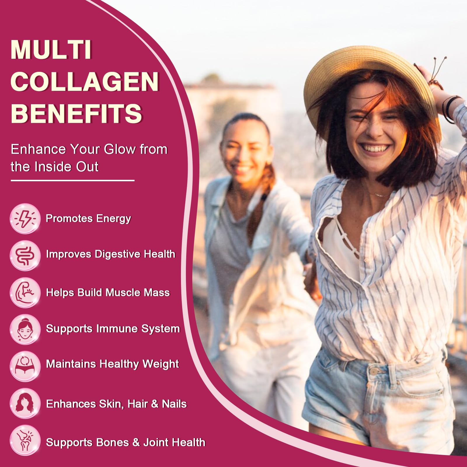 ZEBORA Multi Collagen Peptides Powder Packets for Women 30 - ZEBORA Official Imagery - 7