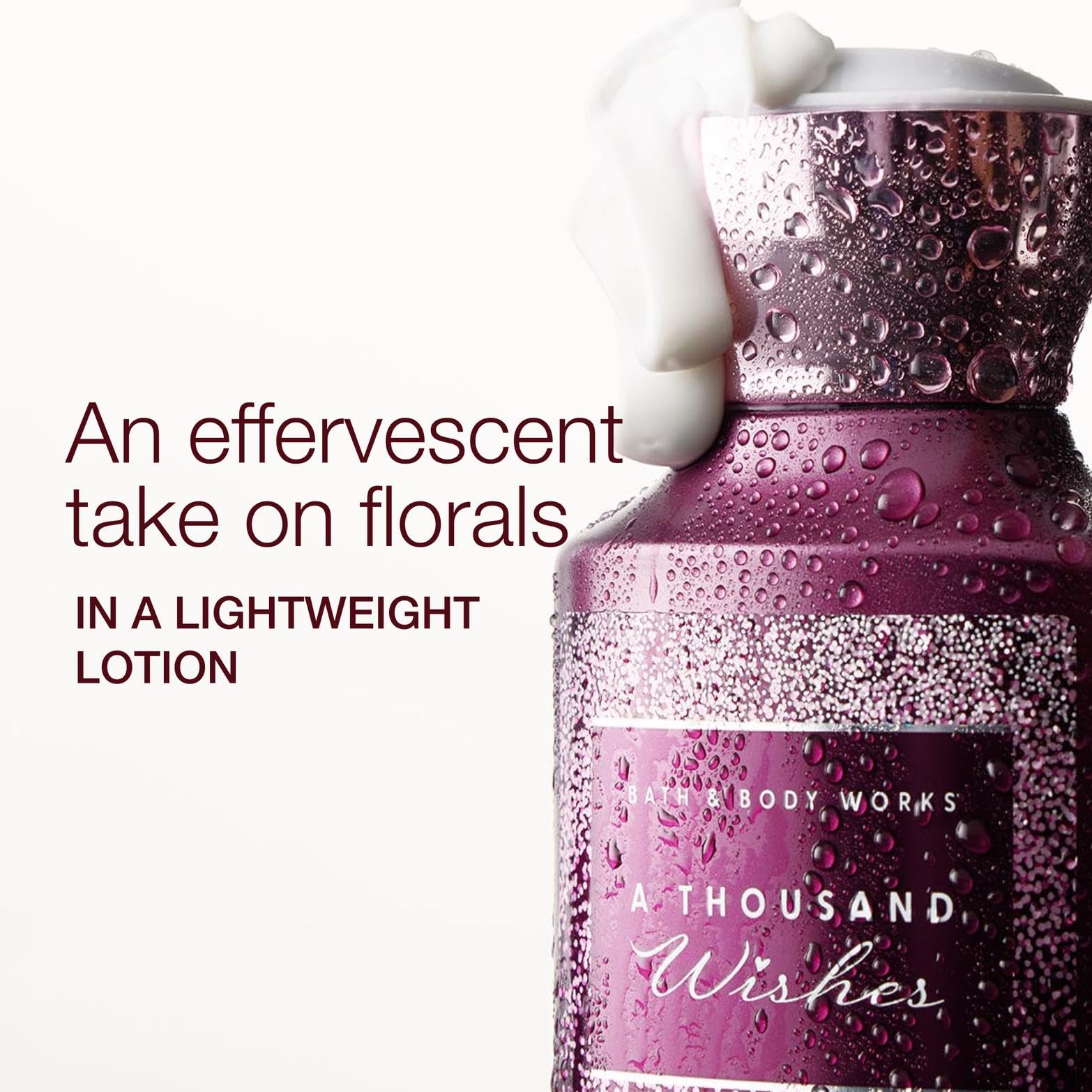 Bath & Body Works A Thousand Wishes Body Lotion, Lightweight Daily Moisturizer with Shea Butter & Coconut Oil, Sparkling Prosecco & Peony Scent, 8 fl oz - 2 Pack - Bath & Body Works Official Product View 3