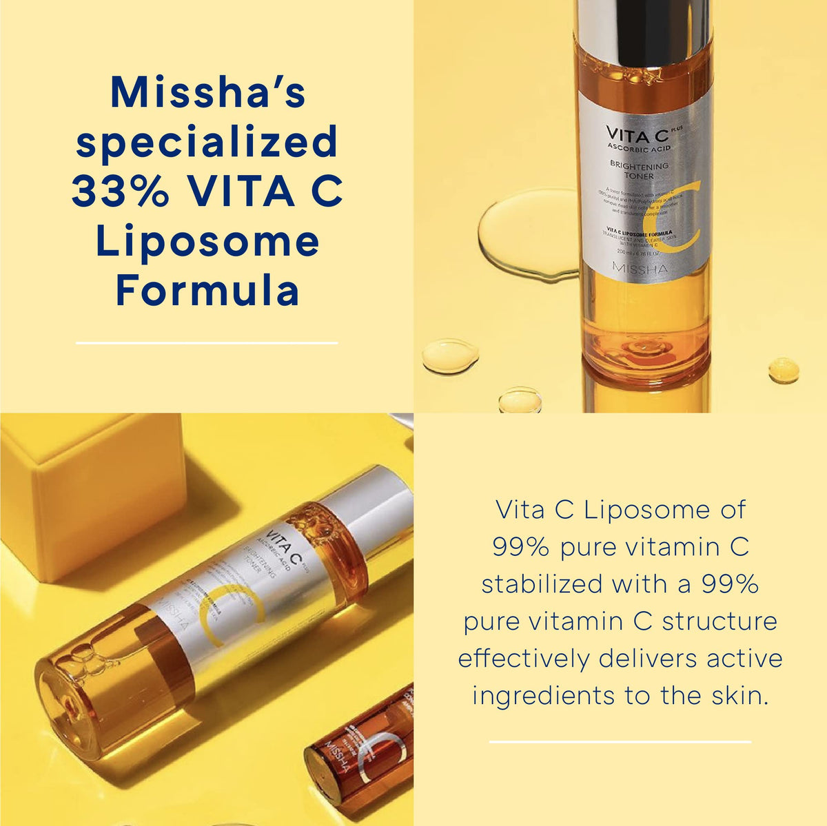MISSHA Vita C Plus Brightening Toner Korean Skin Care 6 76 - MISSHA Official Imagery - 5