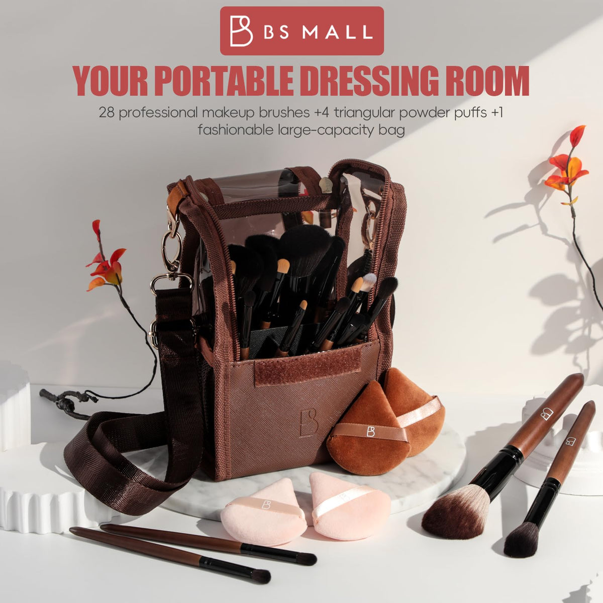 BS MALL Professional Makeup Brush Set 28 Pcs With Travel - BS-MALL Official Imagery - 6