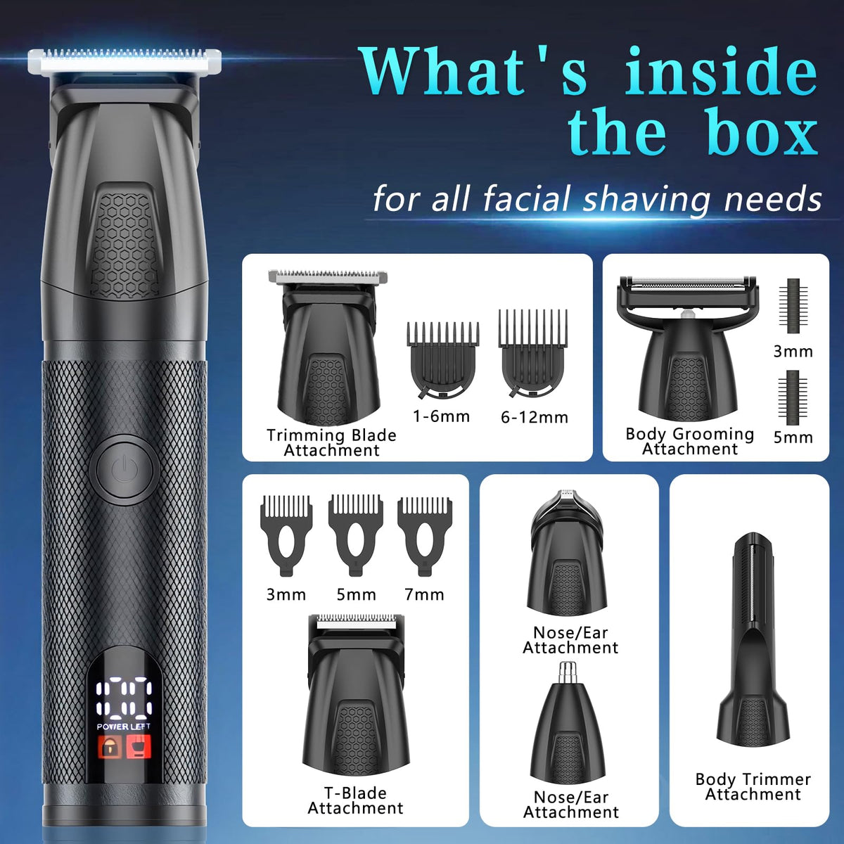 Manscape Body Beard Trimmer for Men Waterproof 6 in 1 - Bomxin Official Imagery - 7