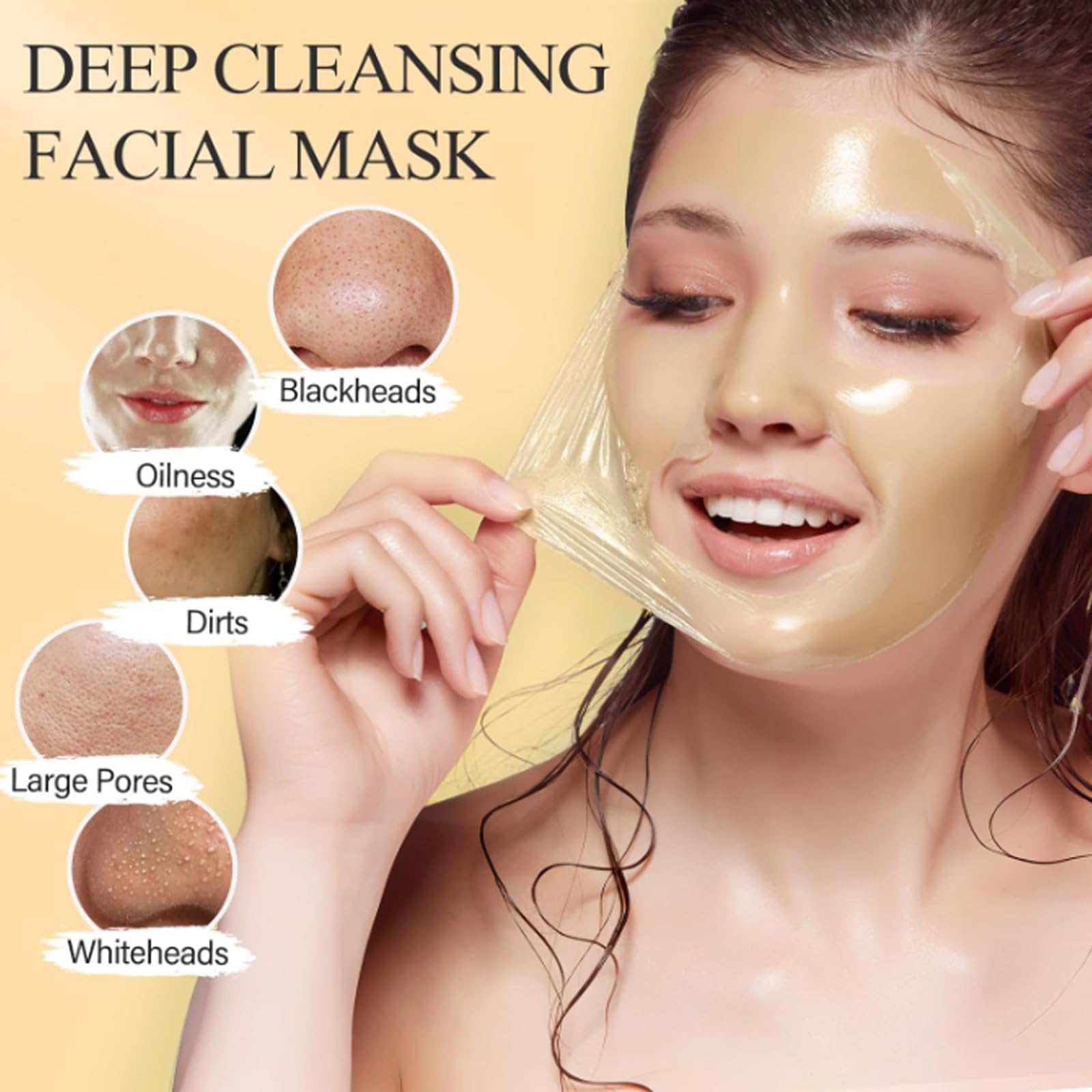 Vitamin C Peel Off Face Mask, Turmeric Moisturizing Mask, Deep - BEAUTYTURESS