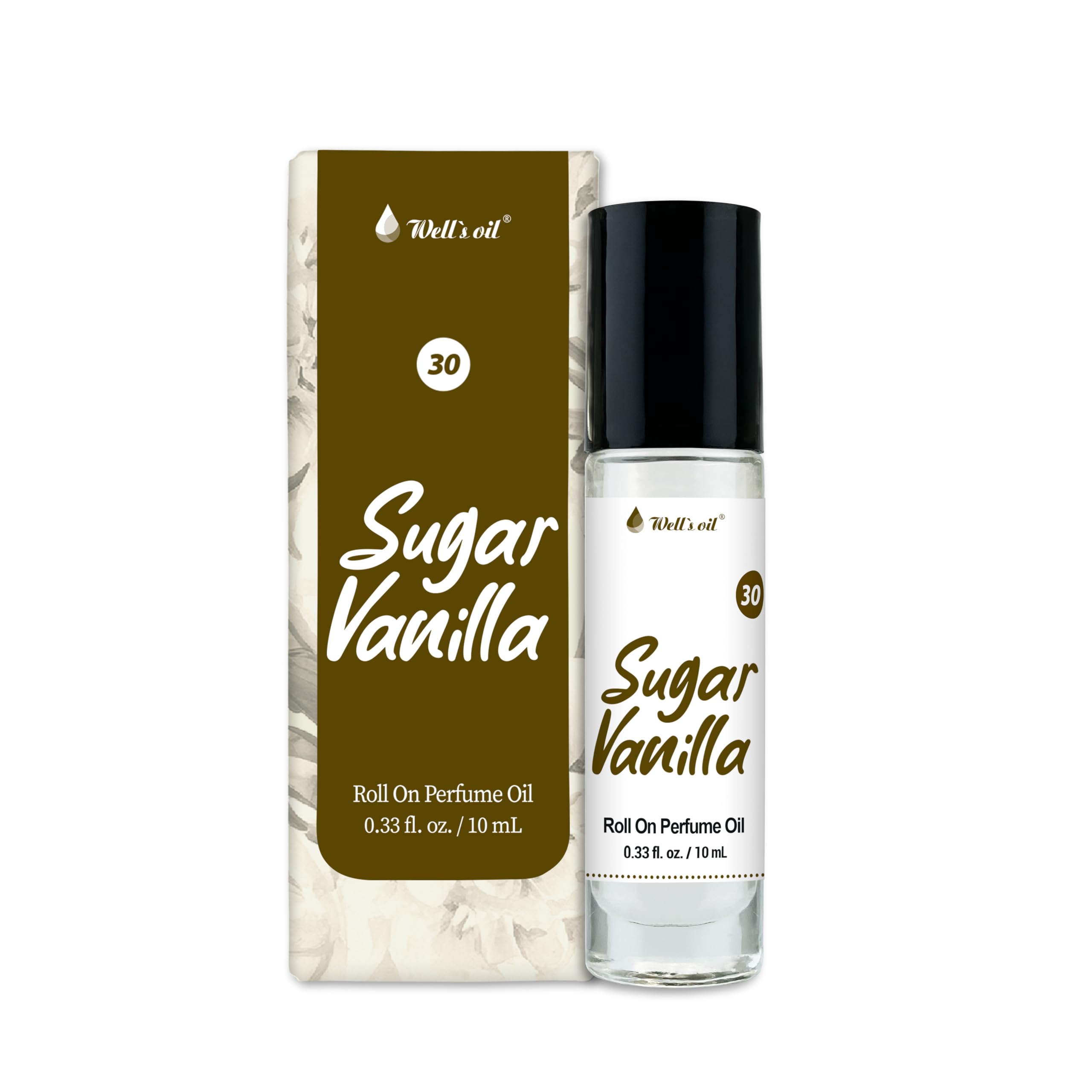 Well's Oil Roll-On Perfume Oil (Sugar Vanilla) | Oil-Based - Product Imagery