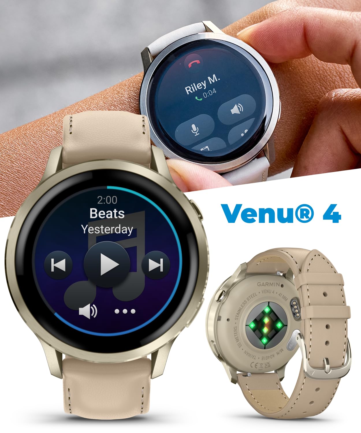 Garmin Venu 4 41mm AMOLED Advanced Health & Fitness GPS Smartwatch, Co - View 4