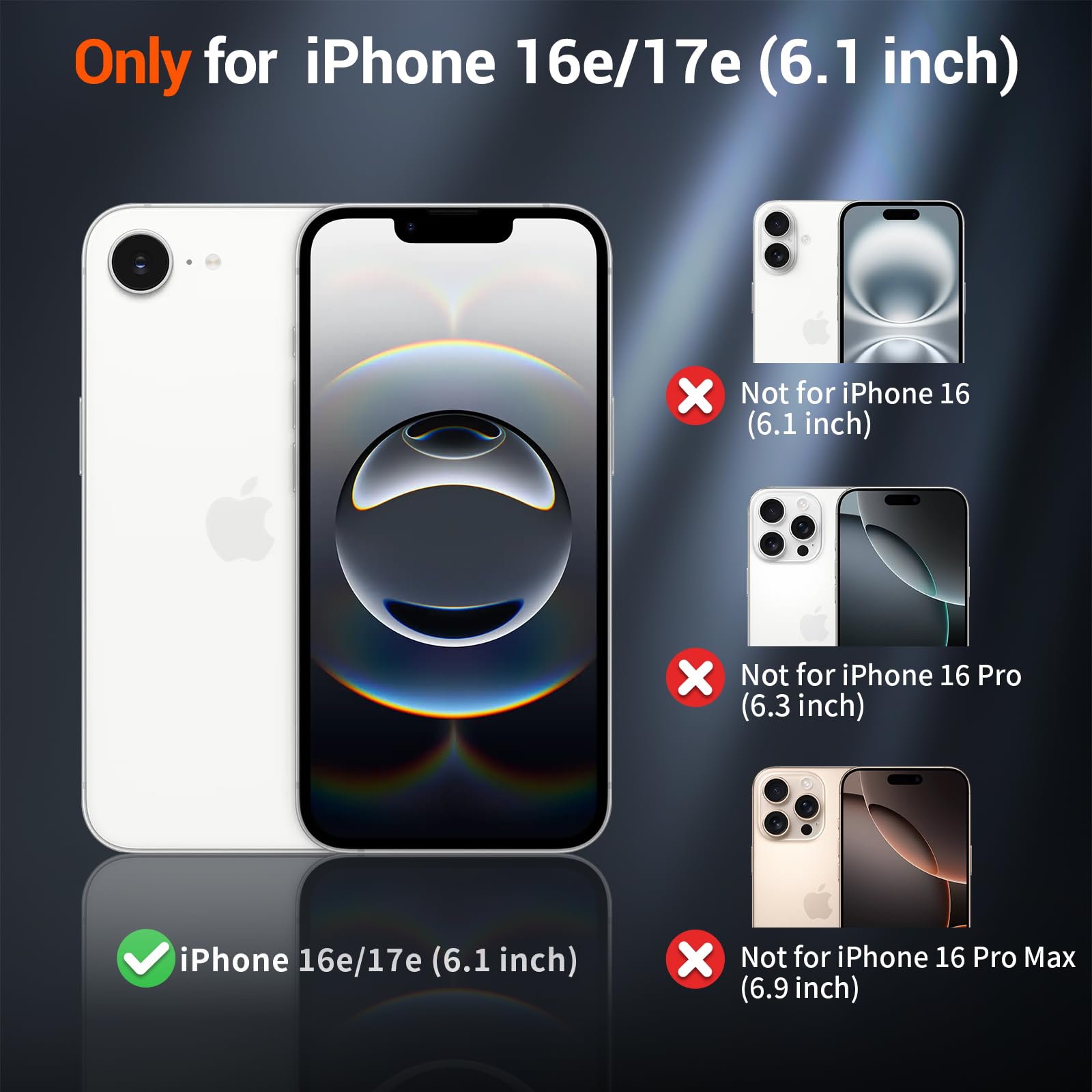 SUPFINE Magnetic for iPhone 17e Case - iPhone 16e Case Black - SUPFINE Official Product View 2